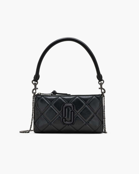 The Quilted Snapshot Convertible Shoulder Bag Black - Marc Jacobs Signature
