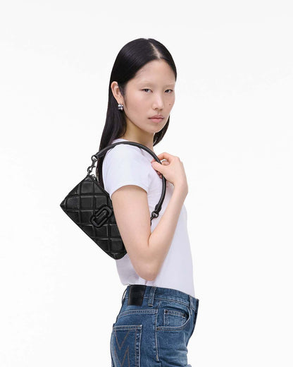 The Quilted Snapshot Convertible Shoulder Bag Black - Marc Jacobs Signature