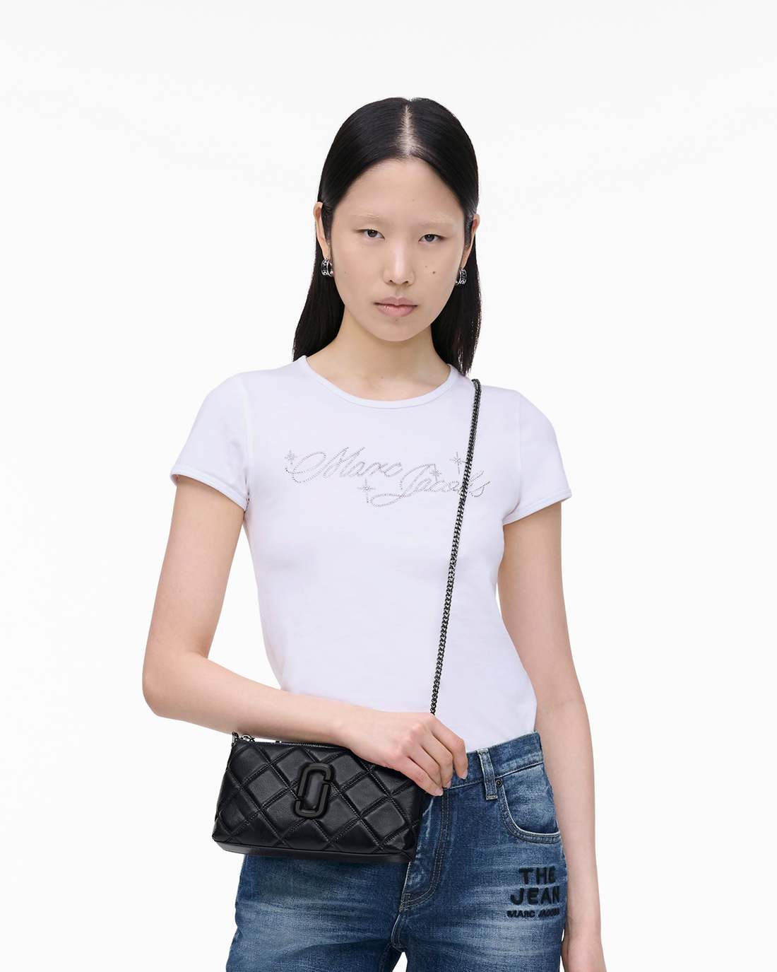 The Quilted Snapshot Convertible Shoulder Bag Black - Marc Jacobs Signature