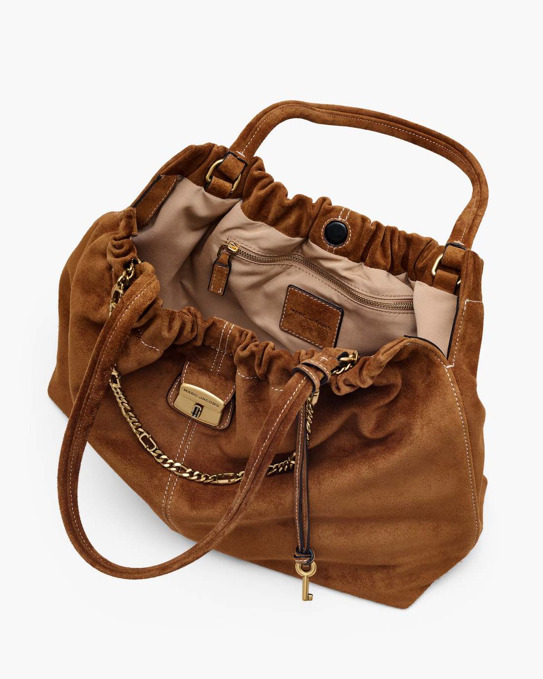 The Suede Cristina Tote Copper - Marc Jacobs Recommended