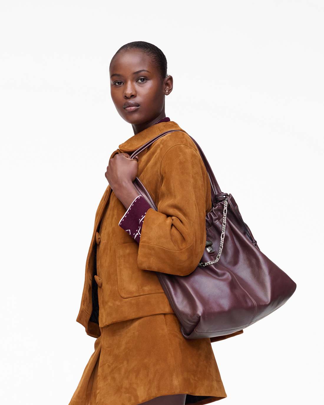 The Cristina Tote Dark Plum - Marc Jacobs Featured