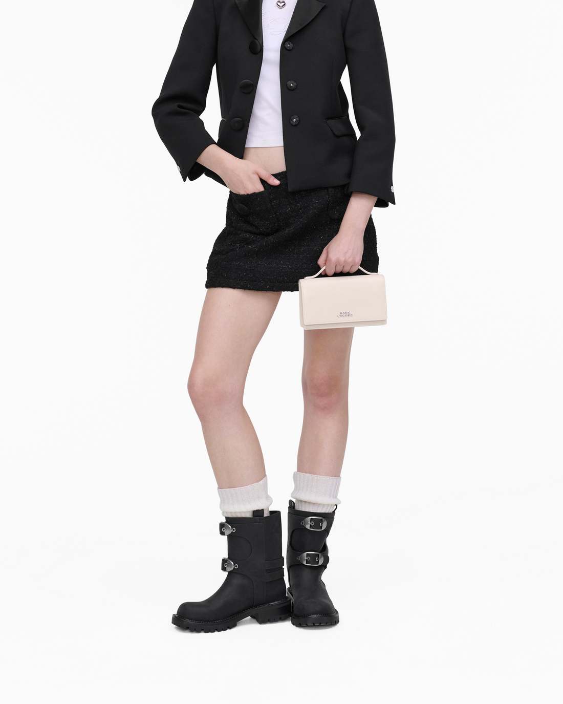 The Glam Mirror Mini Bag Cotton White - Marc Jacobs Featured