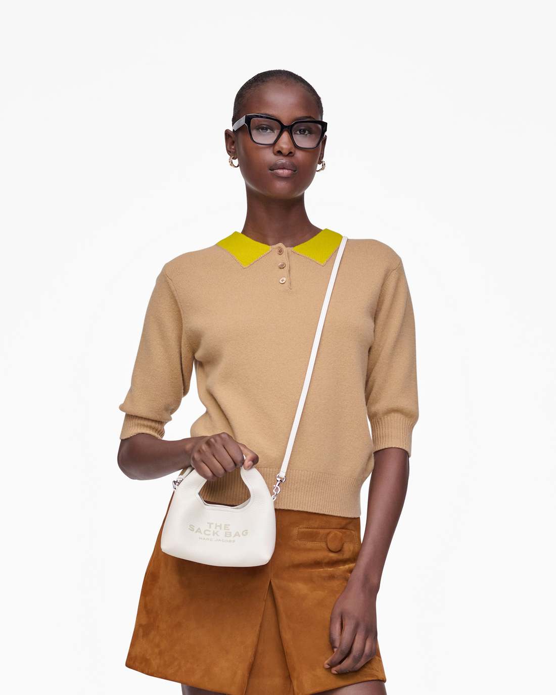 The Micro Crossbody Sack Bag White - Marc Jacobs Best Seller