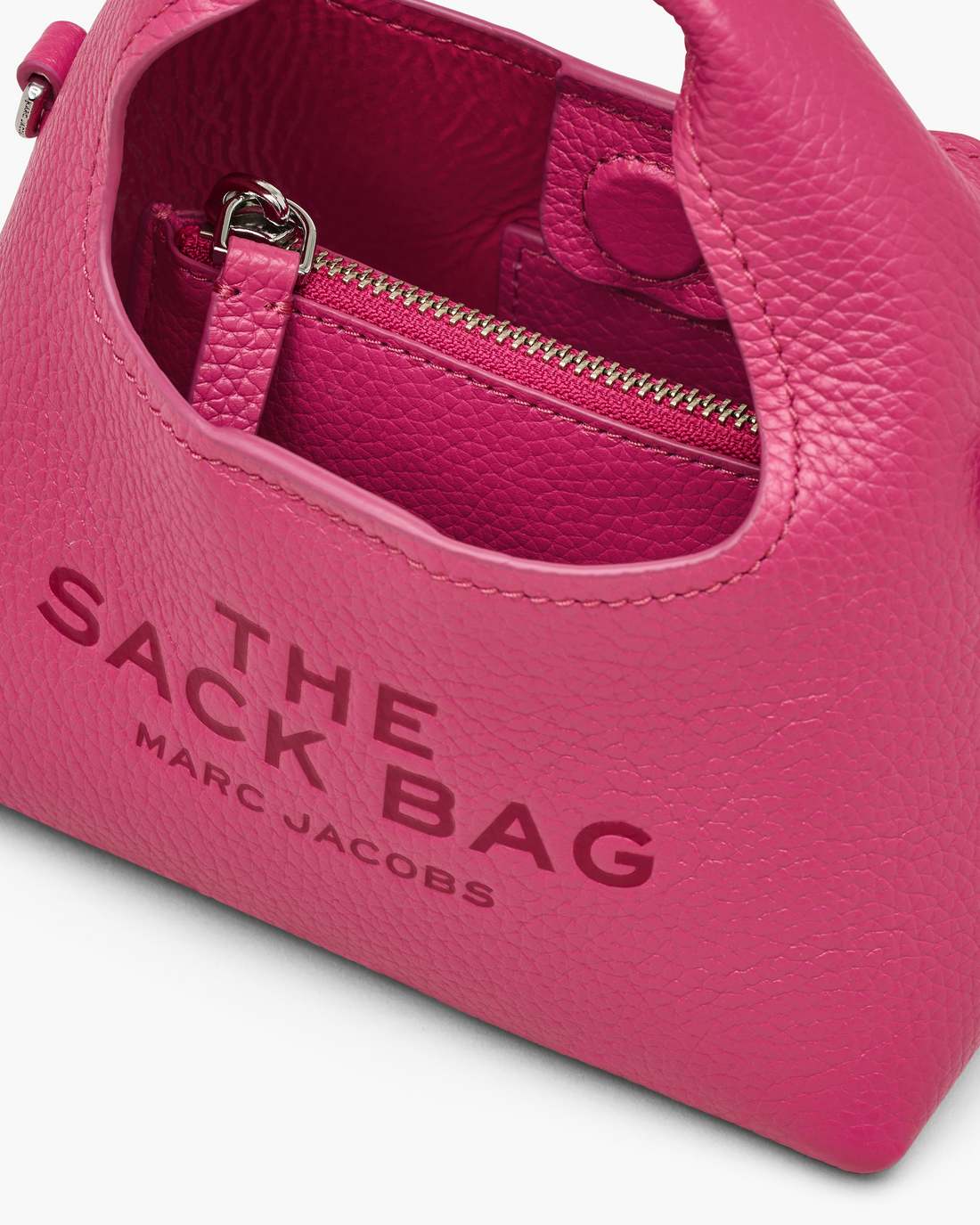 The Micro Crossbody Sack Bag Raspberry Pink - Marc Jacobs Exclusive