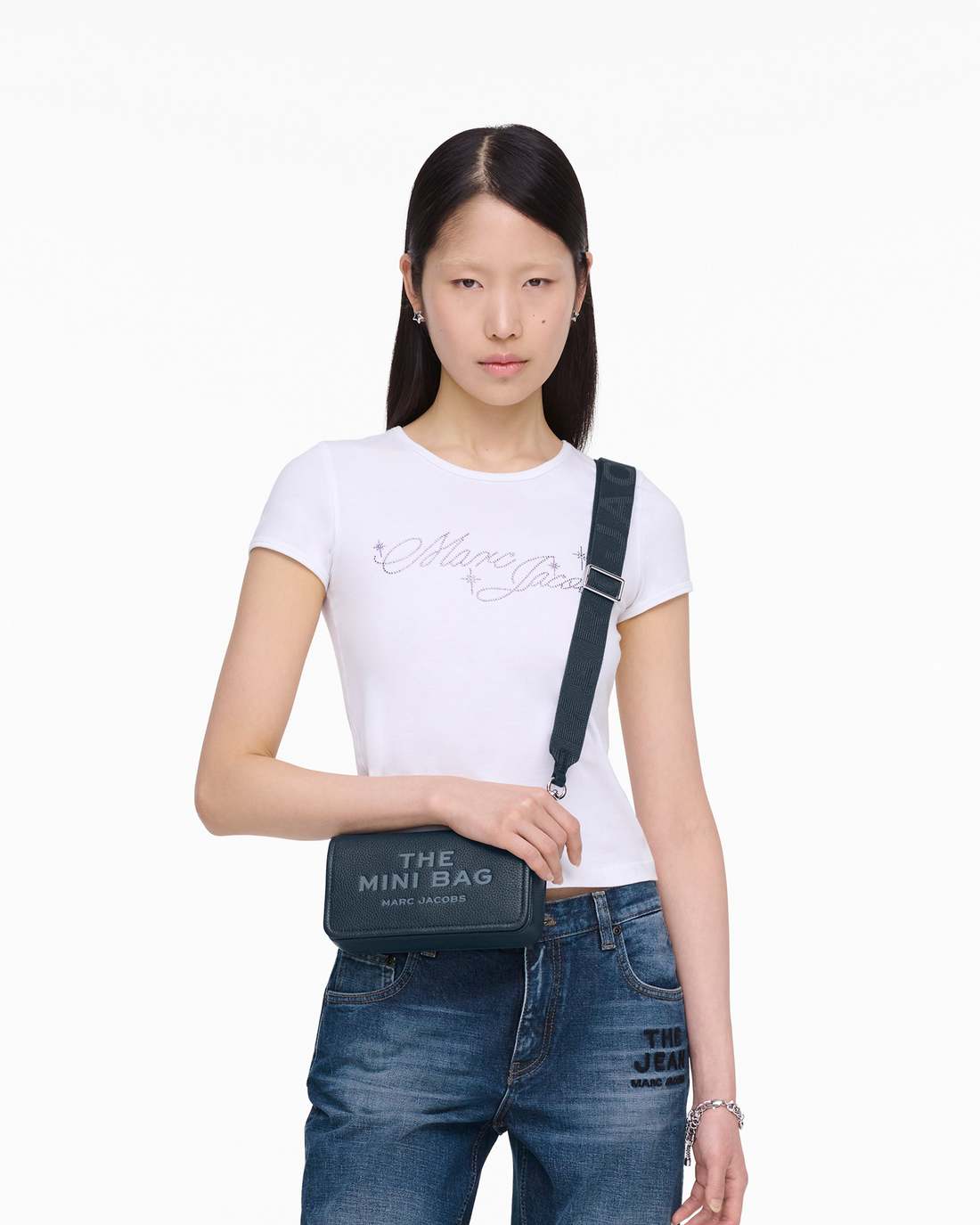 The Leather Mini Bag Blue Sea - Marc Jacobs Signature