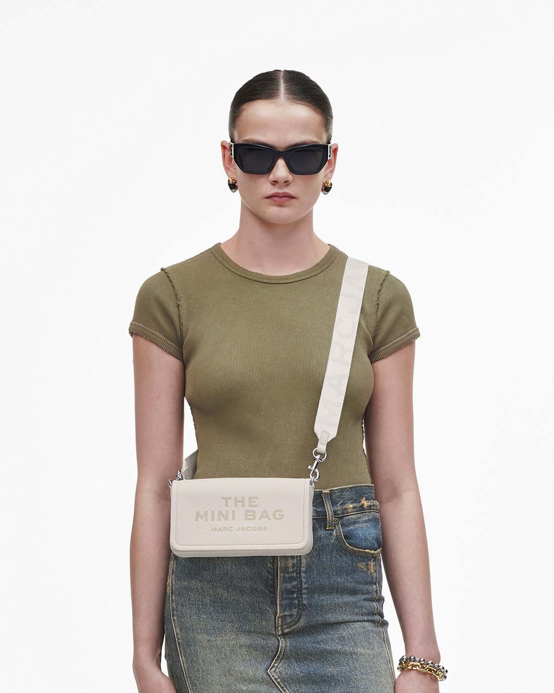 The Leather Mini Bag Cotton - Marc Jacobs Premium