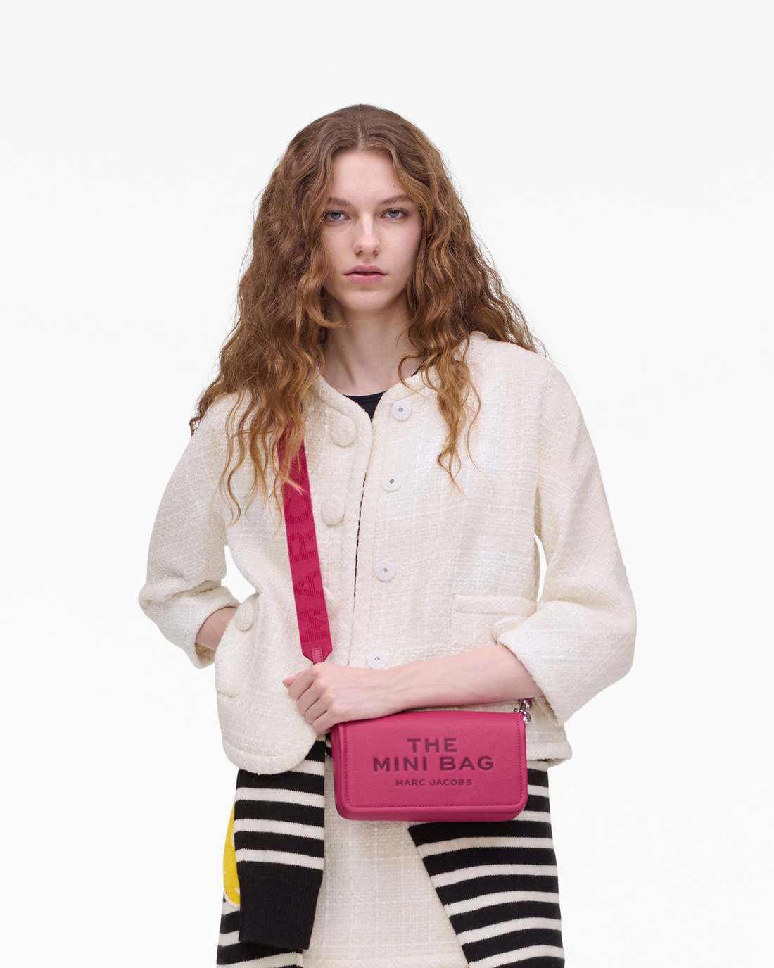 The Leather Mini Bag Raspberry Pink - Marc Jacobs Featured