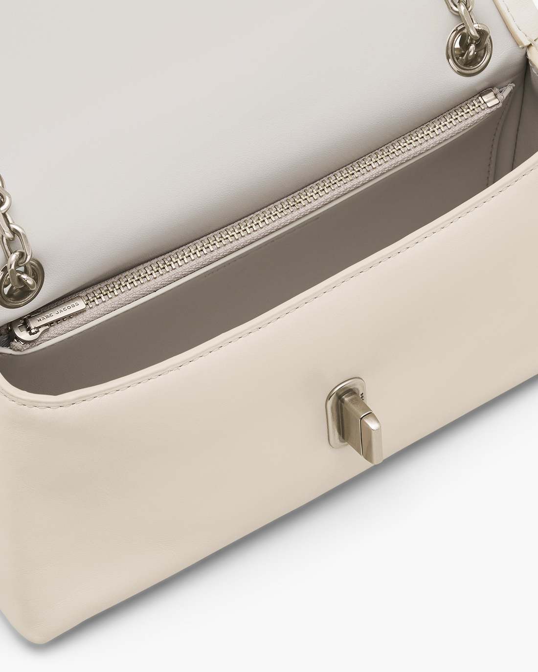 The Dual Chain Mini Bag Cloud White - Marc Jacobs Signature