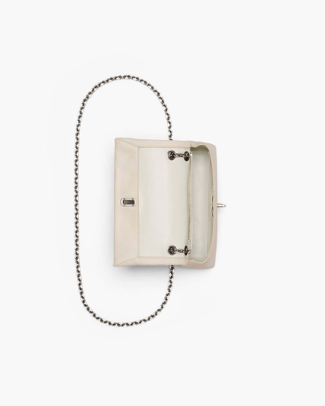 The Dual Chain Mini Bag Cloud White - Marc Jacobs Signature