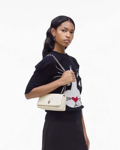 The Dual Chain Mini Bag Cloud White - Marc Jacobs Signature