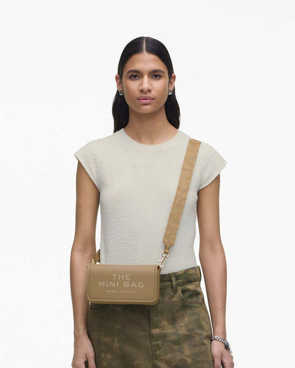 The Leather Mini Bag Camel - Marc Jacobs New