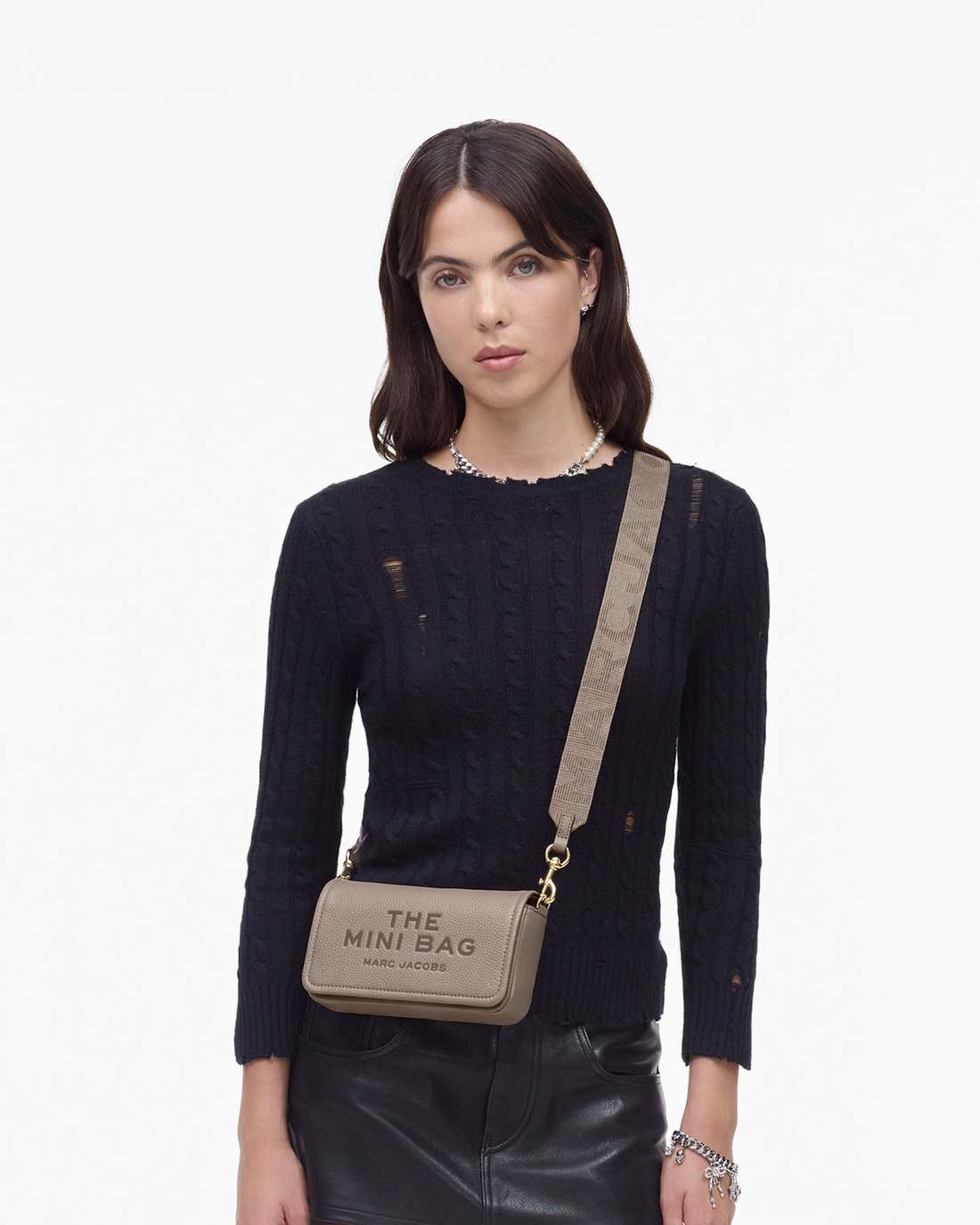 The Leather Mini Bag Cement - Marc Jacobs Popular
