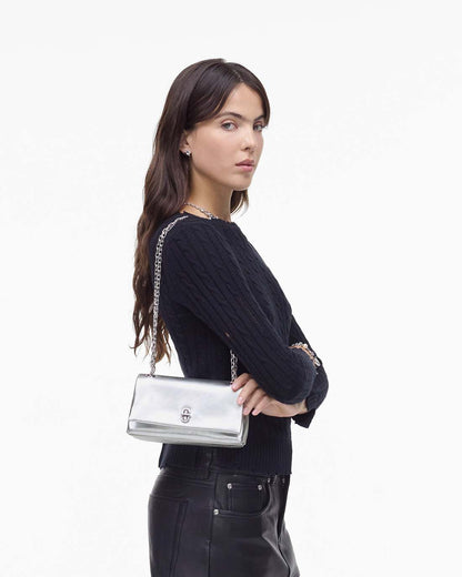 The Metallic Dual Chain Mini Bag Silver - Marc Jacobs New