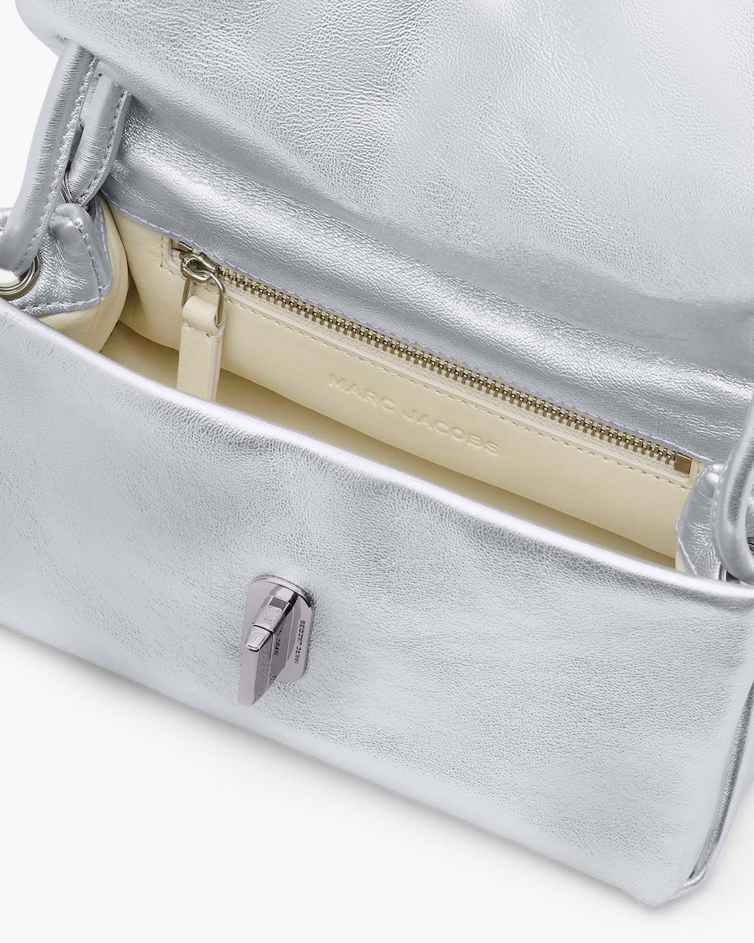 The Metallic Mini Dual Bag Silver - Marc Jacobs Featured