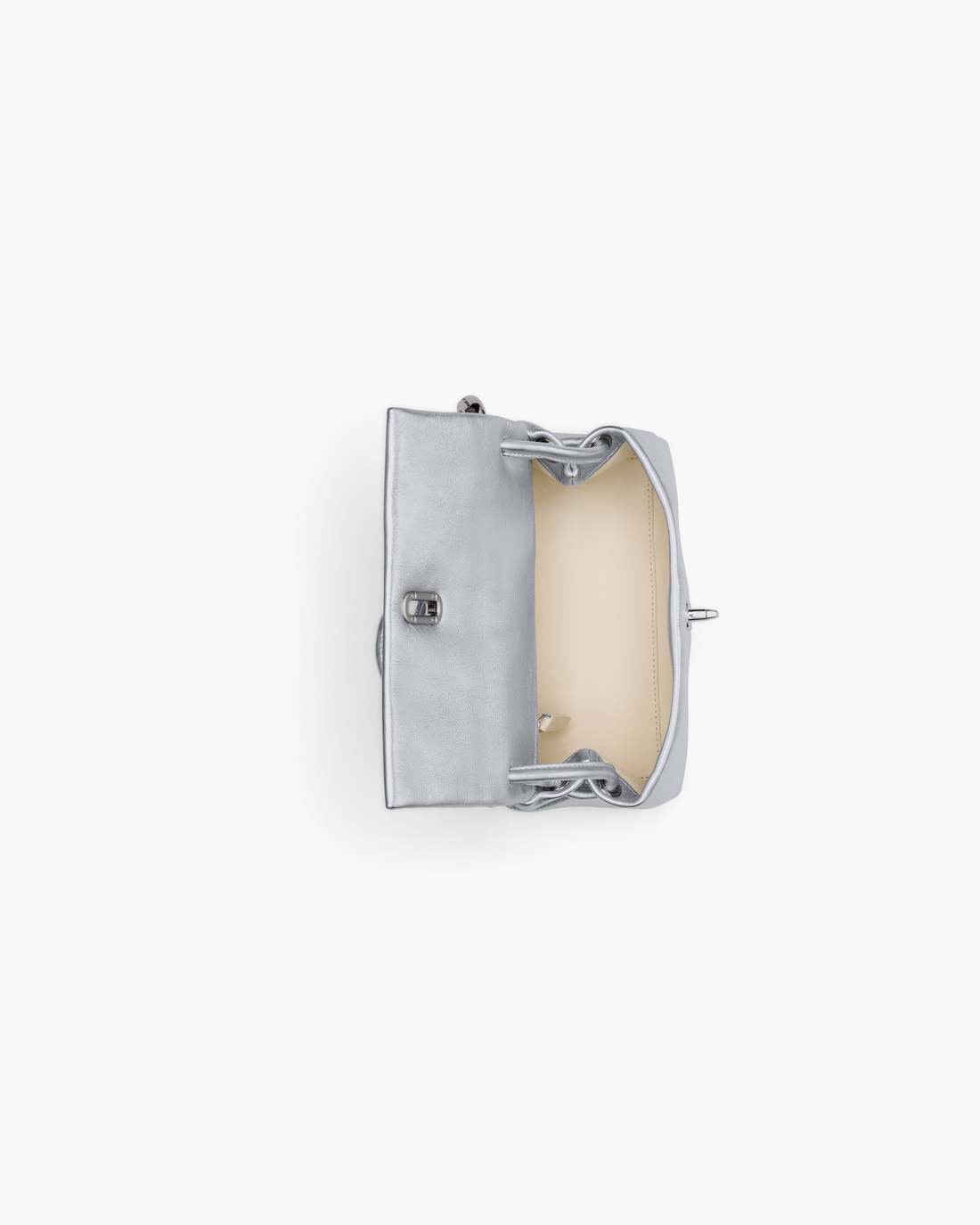 The Metallic Mini Dual Bag Silver - Marc Jacobs Featured