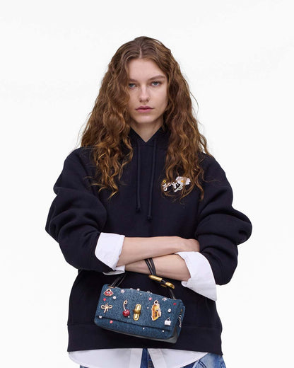 The Trinket Charm Denim Mini Dual Bag Medium Wash Multi - Marc Jacobs Best Seller