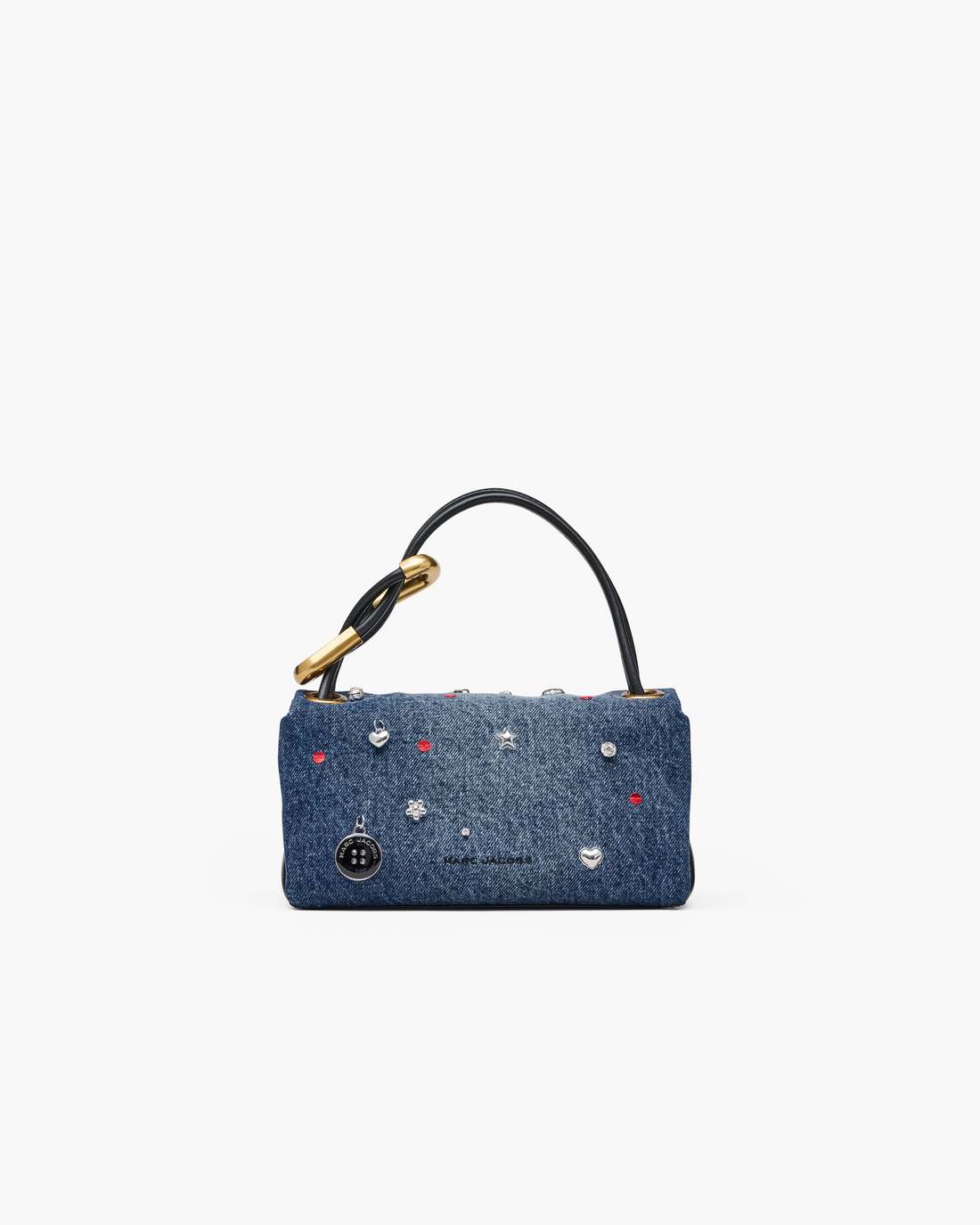 The Trinket Charm Denim Mini Dual Bag Medium Wash Multi - Marc Jacobs Best Seller