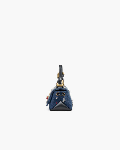 The Trinket Charm Denim Mini Dual Bag Medium Wash Multi - Marc Jacobs Best Seller
