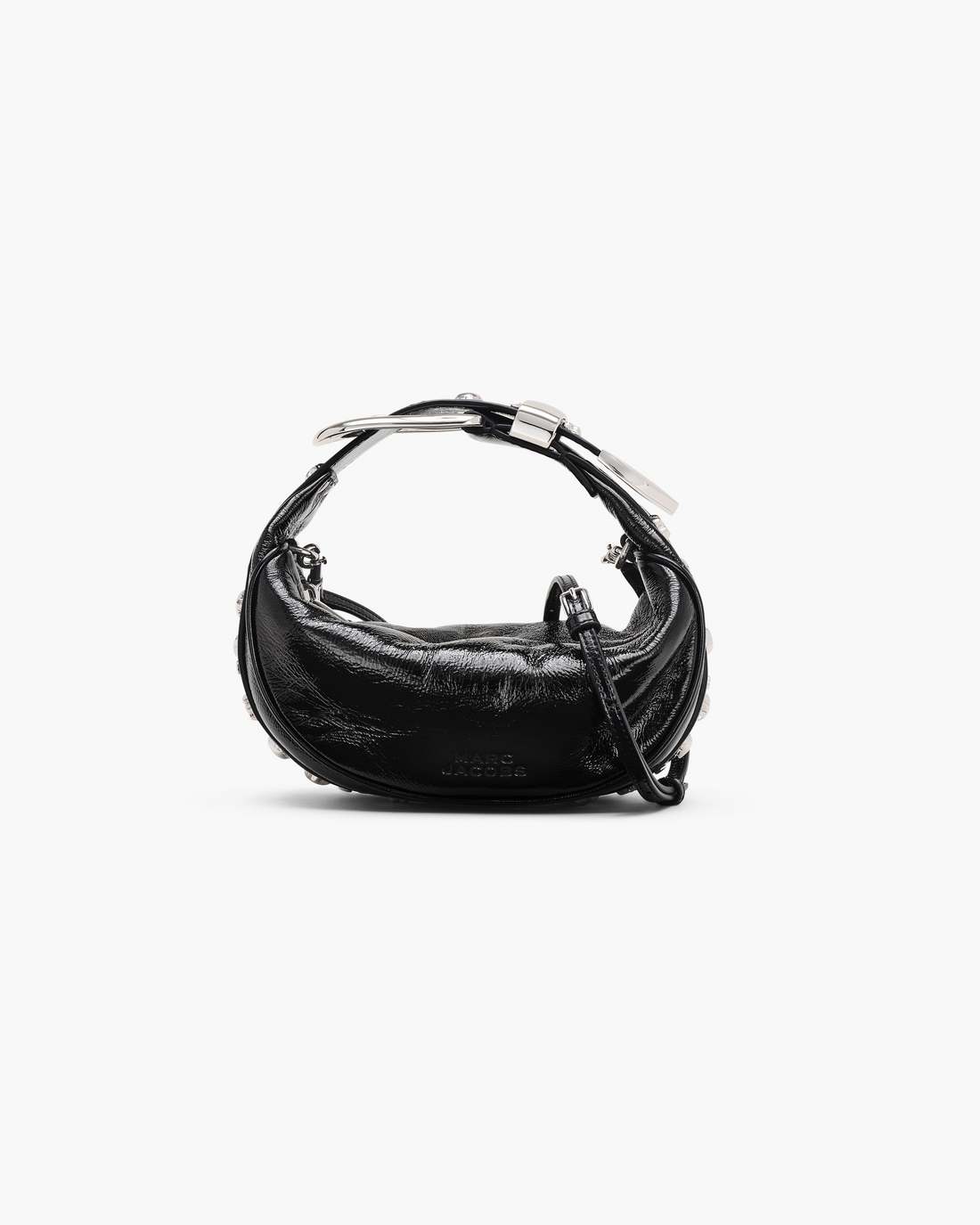 The Crinkle Patent Party Bag Black - Marc Jacobs Exclusive