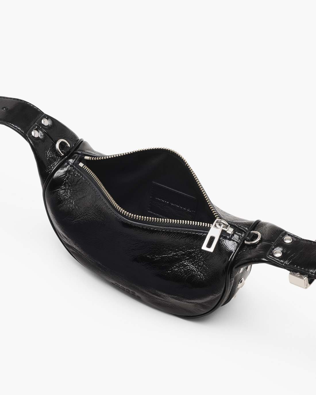 The Crinkle Patent Party Bag Black - Marc Jacobs Exclusive