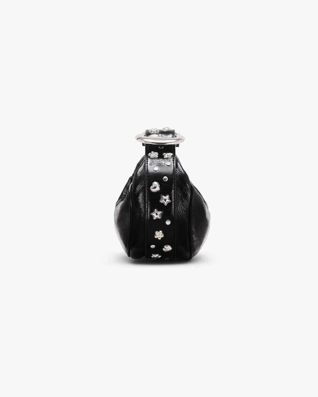 The Crinkle Patent Party Bag Black - Marc Jacobs Exclusive