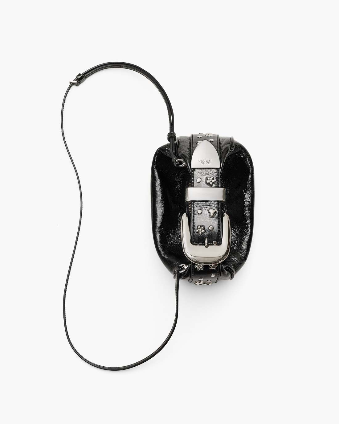 The Crinkle Patent Party Bag Black - Marc Jacobs Exclusive