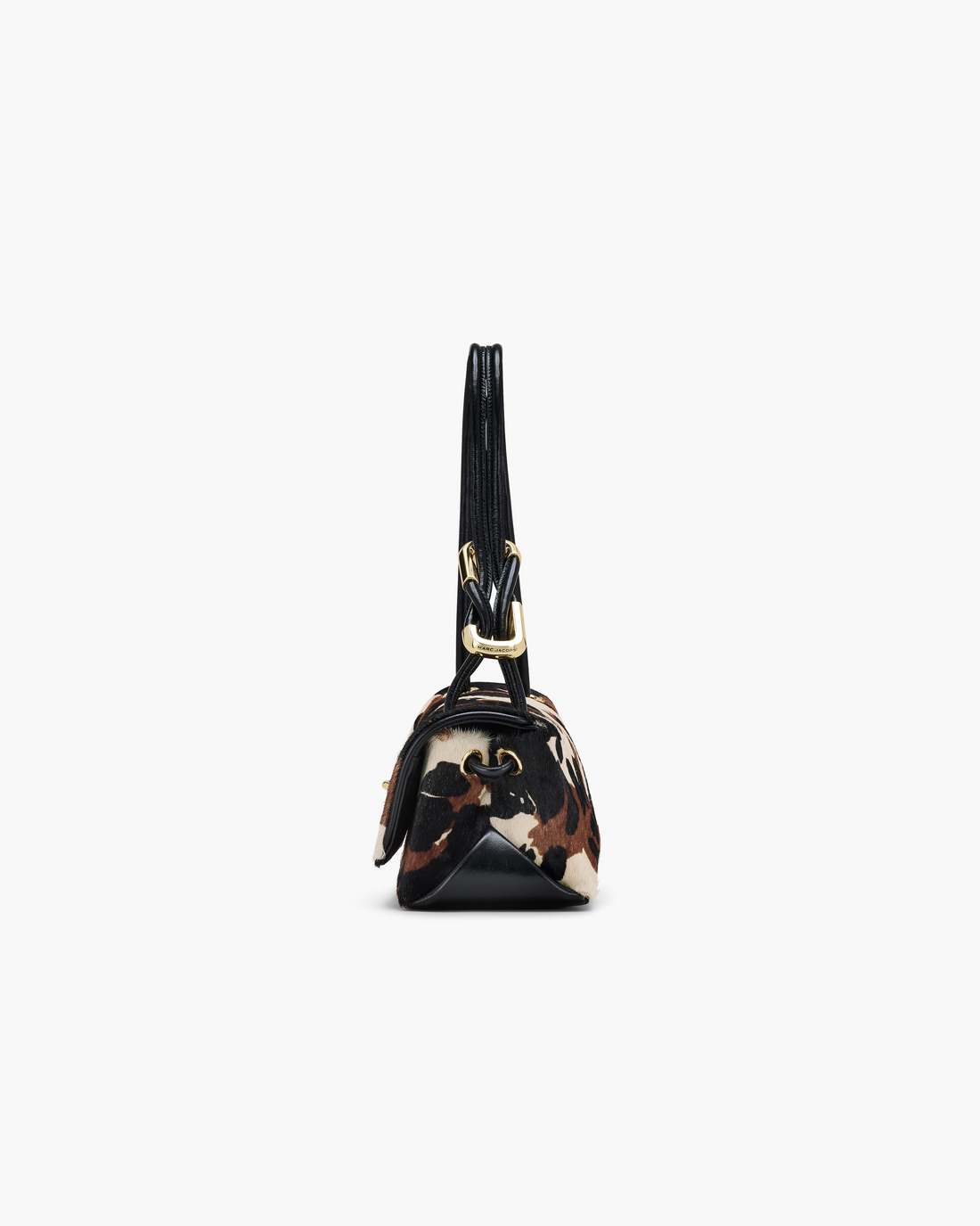The Cow Haircalf Mini Dual Shoulder Bag Mocha Multi - Marc Jacobs Signature