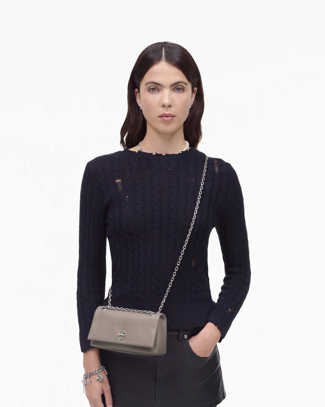 The Dual Chain Mini Bag Cement - Marc Jacobs Trending
