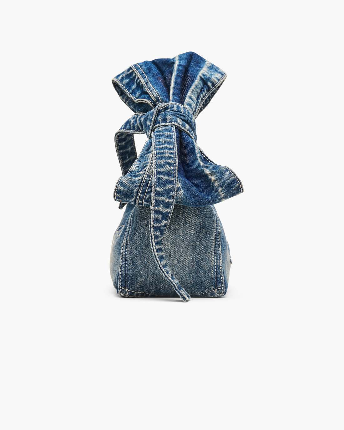 The Bow Denim Mini Sack Bag Medium Wash Indigo - Marc Jacobs Recommended