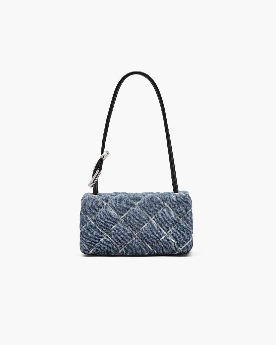 The Quilted Denim Mini Dual Shoulder Bag Light Wash Indigo - Marc Jacobs New