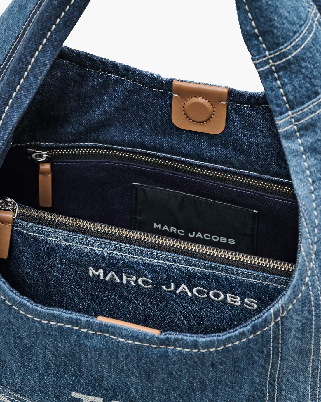 The Patchwork Denim Sack Bag Blue Denim - Marc Jacobs Exclusive