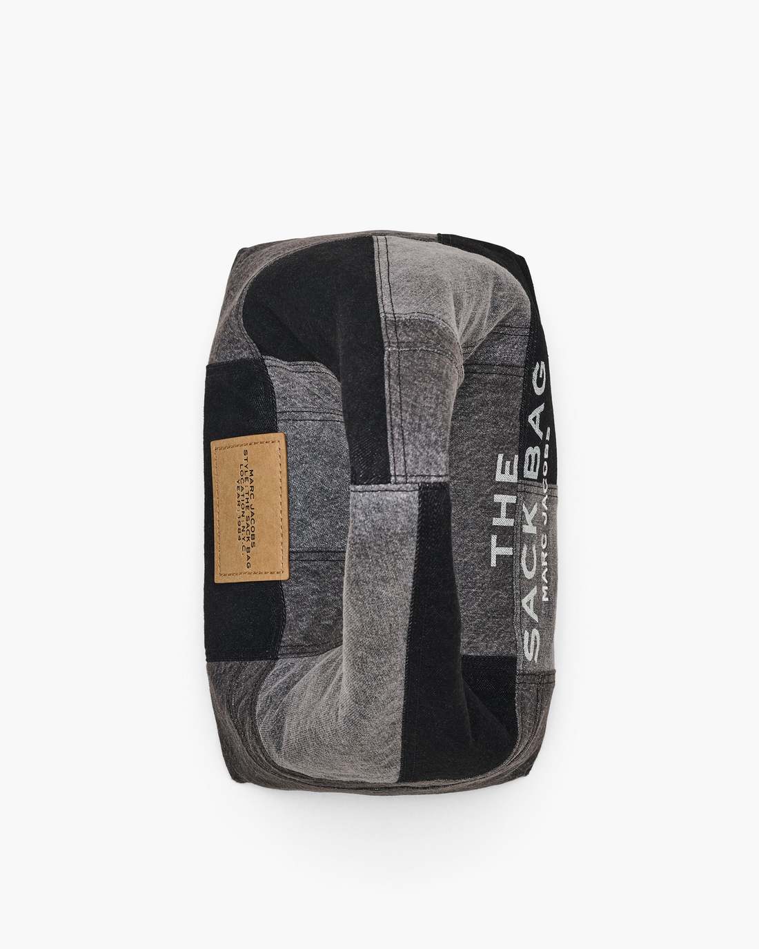 The Patchwork Denim Sack Bag Black Denim - Marc Jacobs Signature
