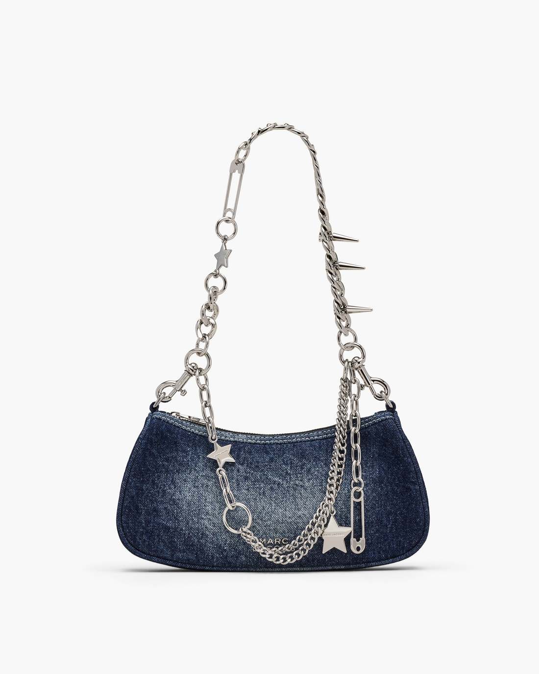 The Faded Denim Charm Shoulder Bag Faded Vintage Indigo - Marc Jacobs New