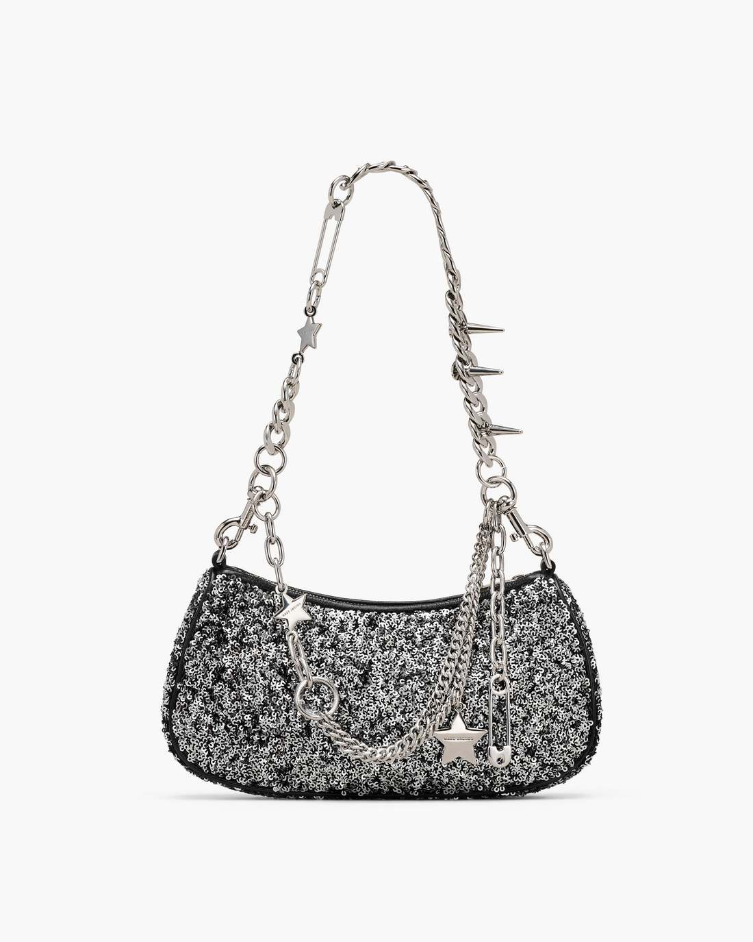 The Sequin Charm Shoulder Bag Silver - Marc Jacobs Popular