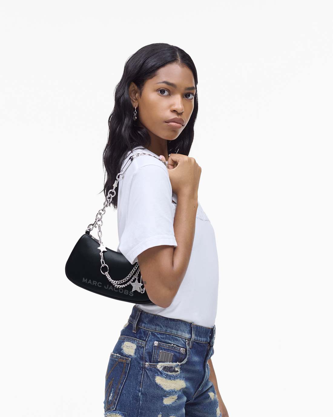 The Star Charm Shoulder Bag Black - Marc Jacobs Trending