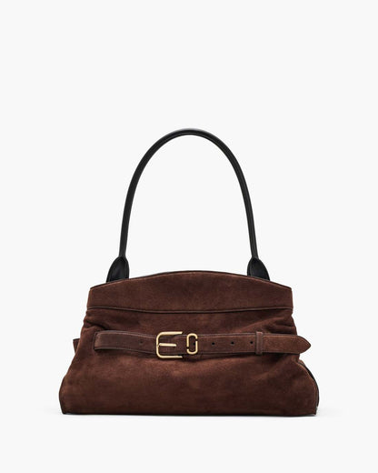 The Suede Dakota Satchel Dark Brown - Marc Jacobs Recommended