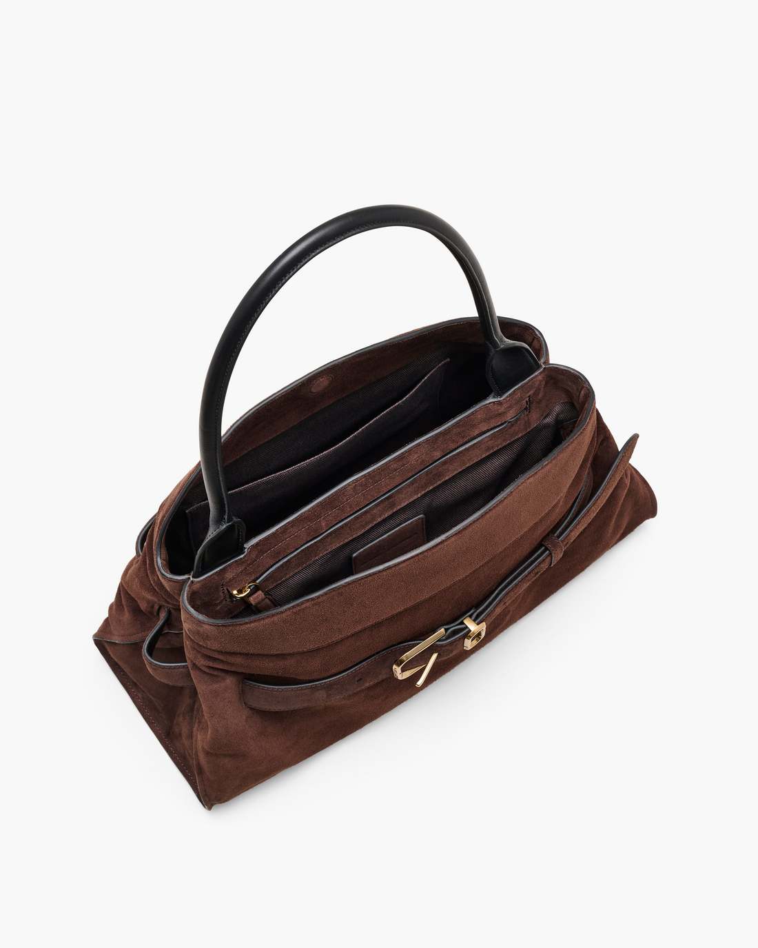 The Suede Dakota Satchel Dark Brown - Marc Jacobs Recommended