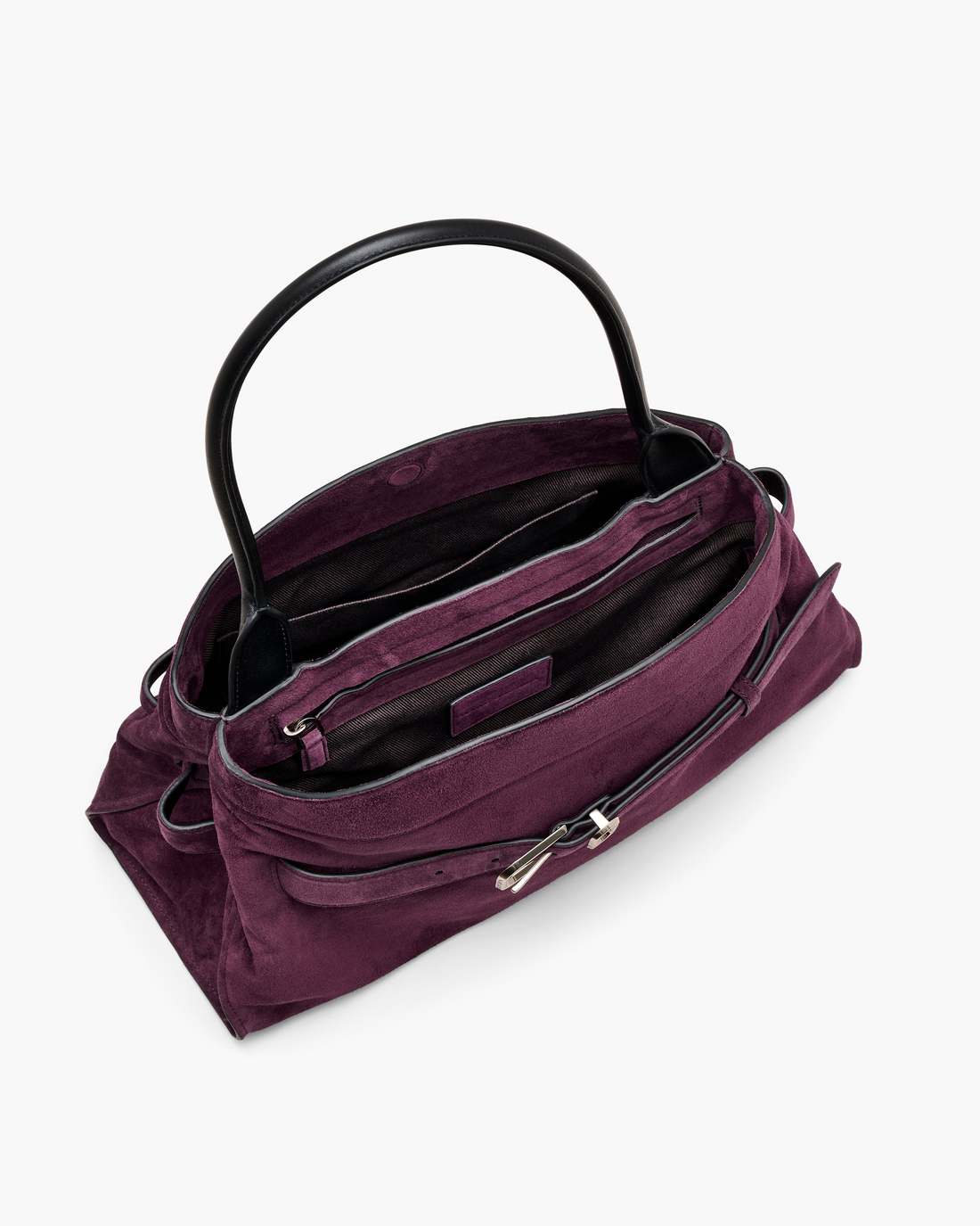 The Suede Dakota Satchel Dark Plum - Marc Jacobs Exclusive