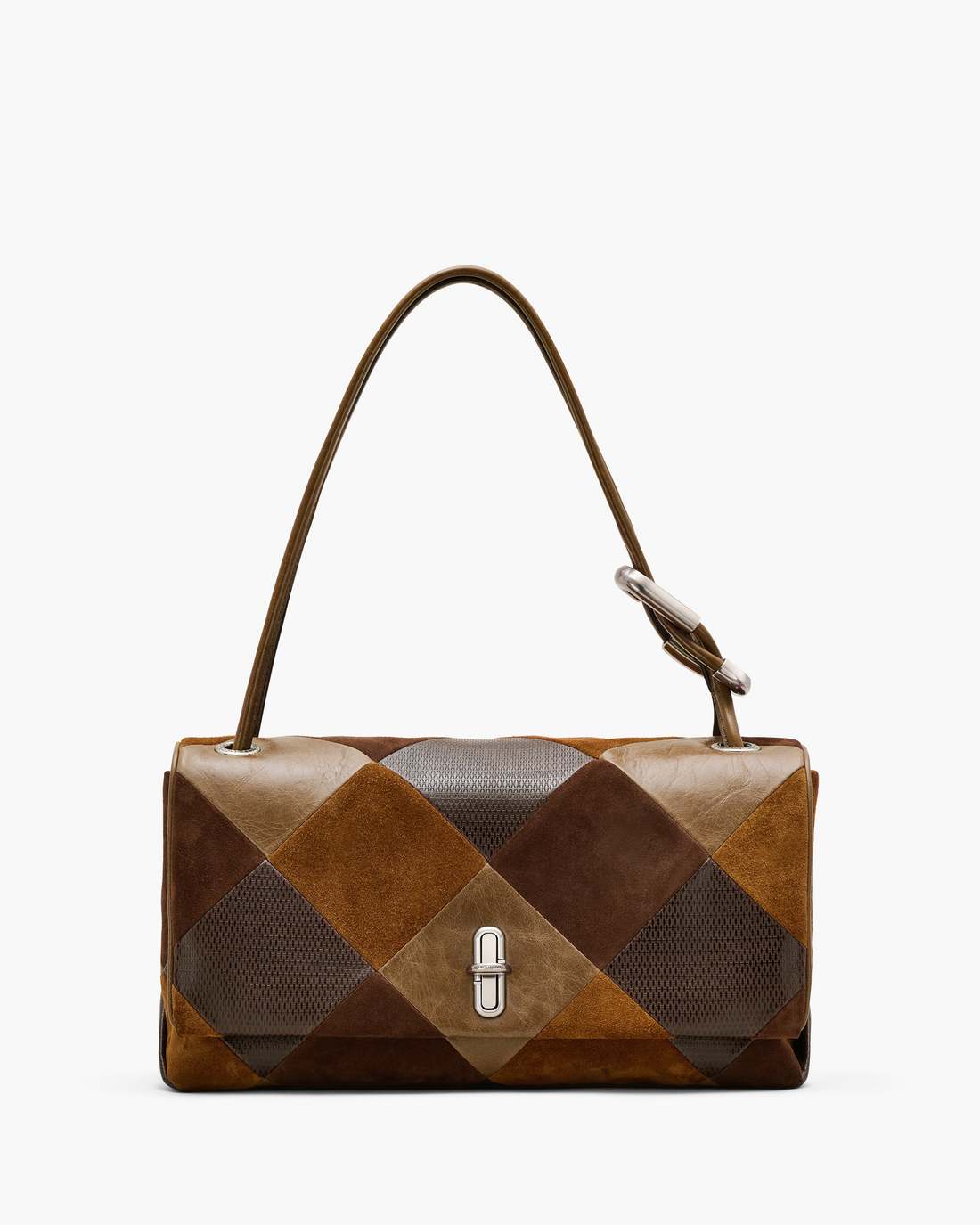 The Suede Patchwork Large Dual Bag Brown Multi - Marc Jacobs Recommended