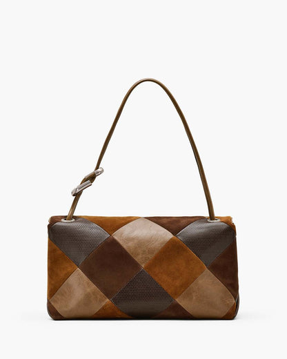 The Suede Patchwork Large Dual Bag Brown Multi - Marc Jacobs Recommended