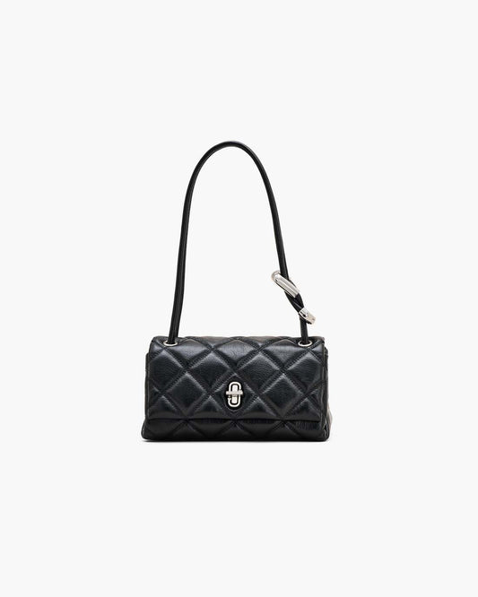 The Quilted Mini Dual Shoulder Bag Black - Marc Jacobs Premium