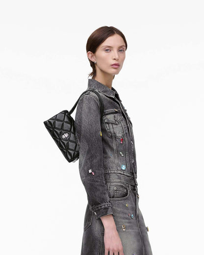 The Quilted Mini Dual Shoulder Bag Black - Marc Jacobs Premium