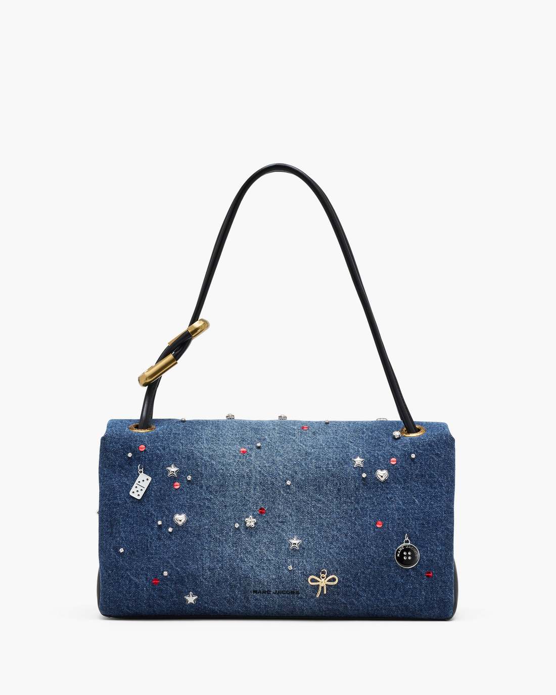 The Trinket Charm Denim Large Dual Bag Medium Wash Multi - Marc Jacobs Featured