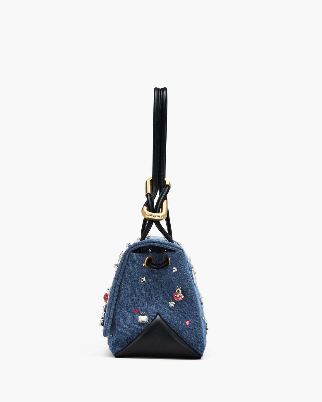 The Trinket Charm Denim Large Dual Bag Medium Wash Multi - Marc Jacobs Featured