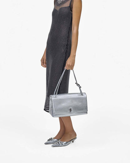The Metallic Large Dual Bag Silver - Marc Jacobs Popular