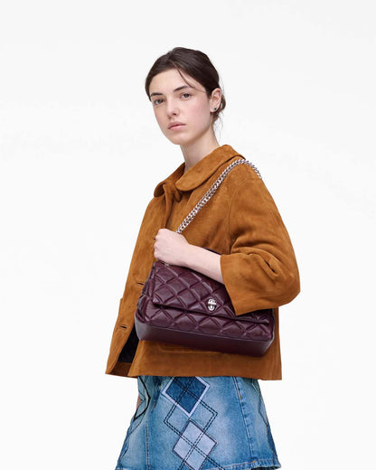 The Quilted Dual Convertible Shoulder Bag Dark Plum - Marc Jacobs Exclusive