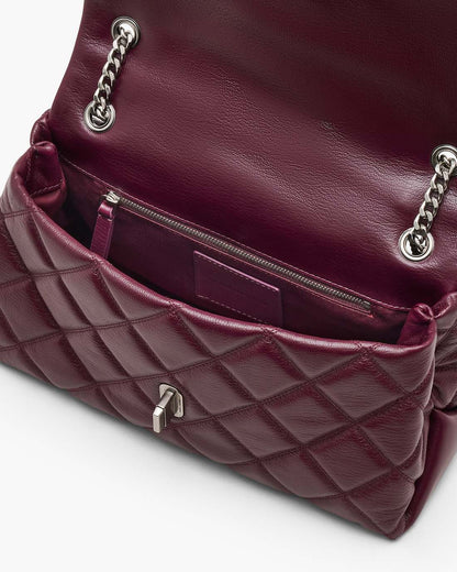 The Quilted Dual Convertible Shoulder Bag Dark Plum - Marc Jacobs Exclusive