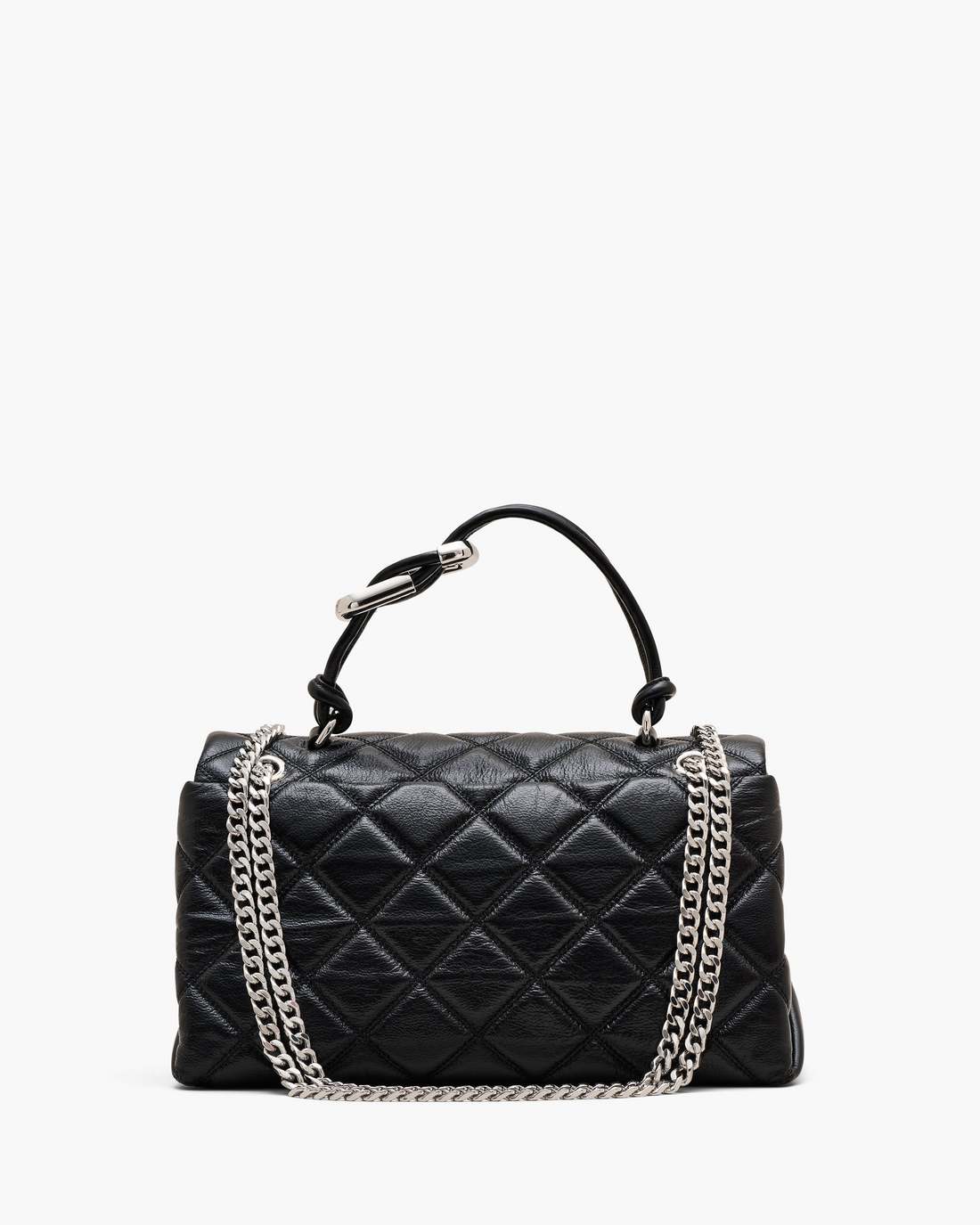 The Quilted Dual Convertible Shoulder Bag Black - Marc Jacobs Signature