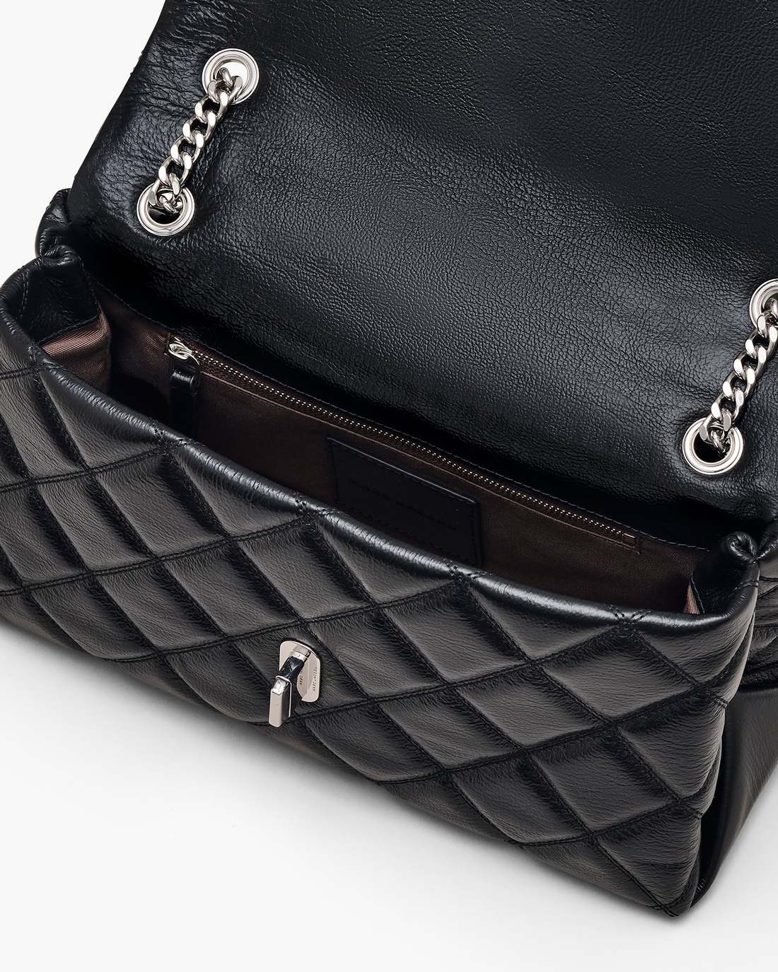 The Quilted Dual Convertible Shoulder Bag Black - Marc Jacobs Signature