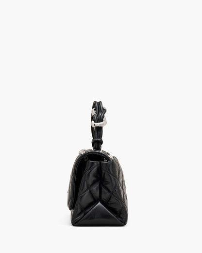 The Quilted Dual Convertible Shoulder Bag Black - Marc Jacobs Signature
